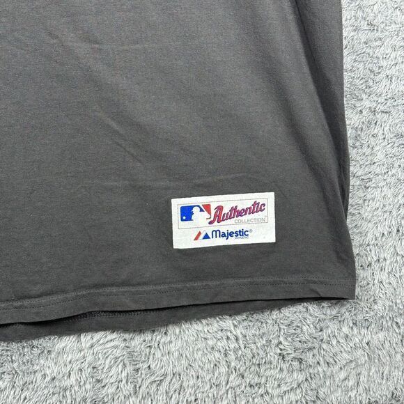 Vintage Boston Red Sox MLB Men's Majestic Charcoal  Team T-Shirts Tee‎ 2XL - Picture 3 of 6